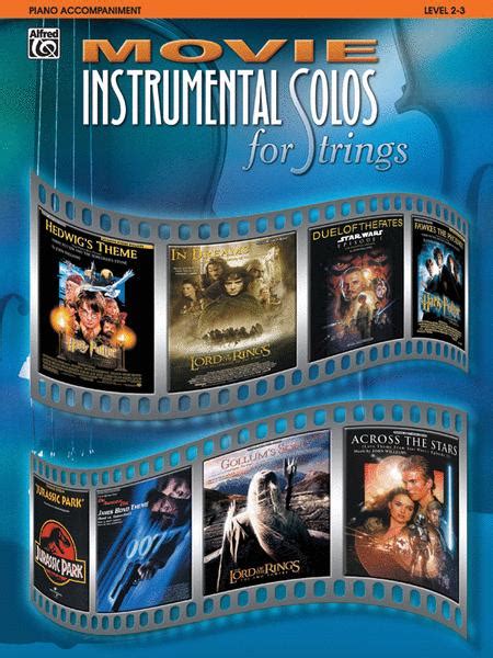 Movie Instrumental Solos For Strings - Piano Accompaniment (Book Only)
